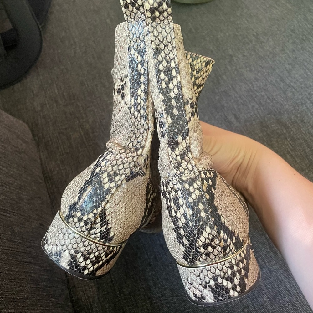 Massillon Dutti Python Booties - image 4